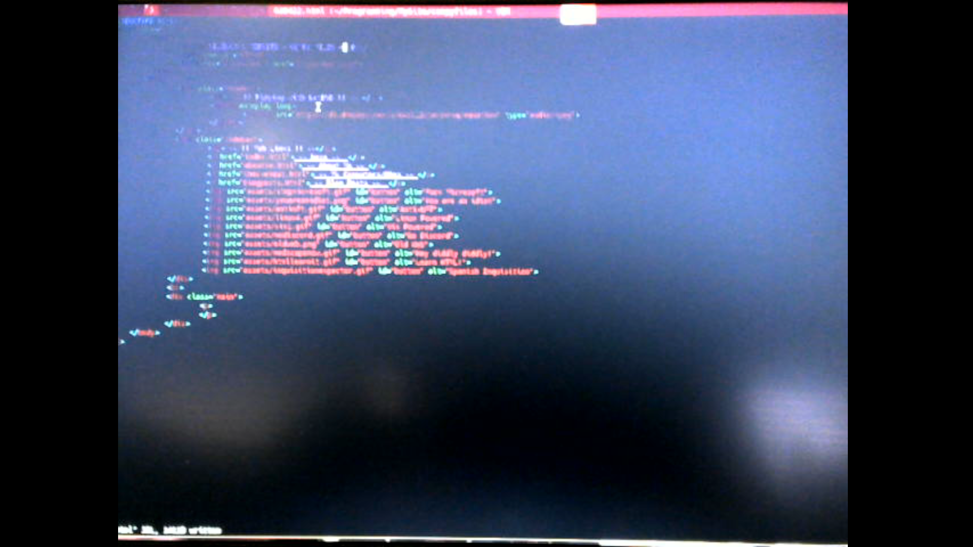 Making my website in Vim on Gentoo Linux
